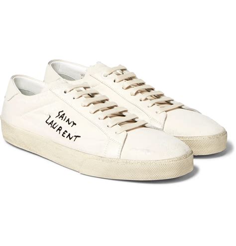 ysl white sneakers price|yves saint laurent sneakers sale.